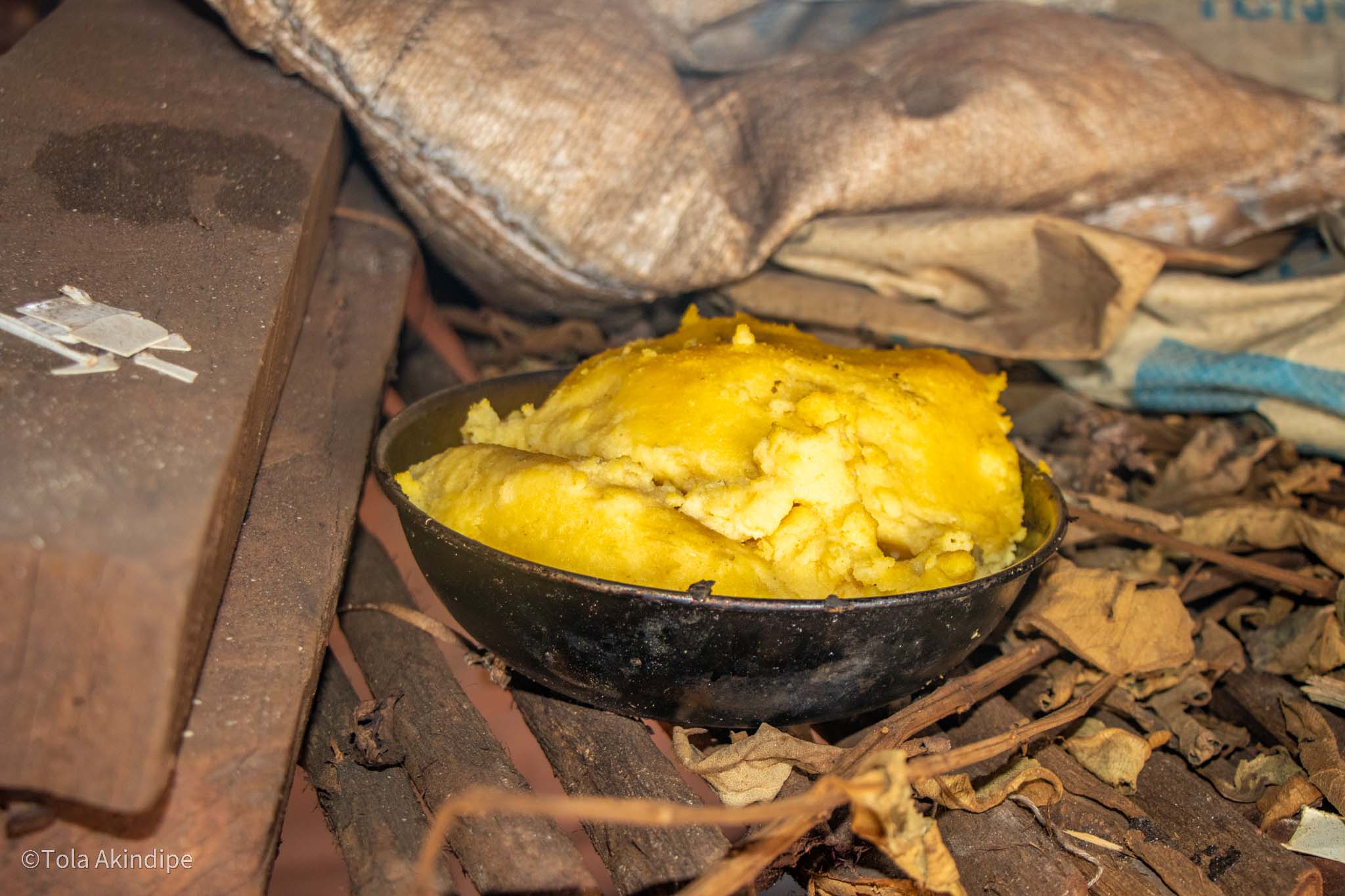 Funge on makeshift table